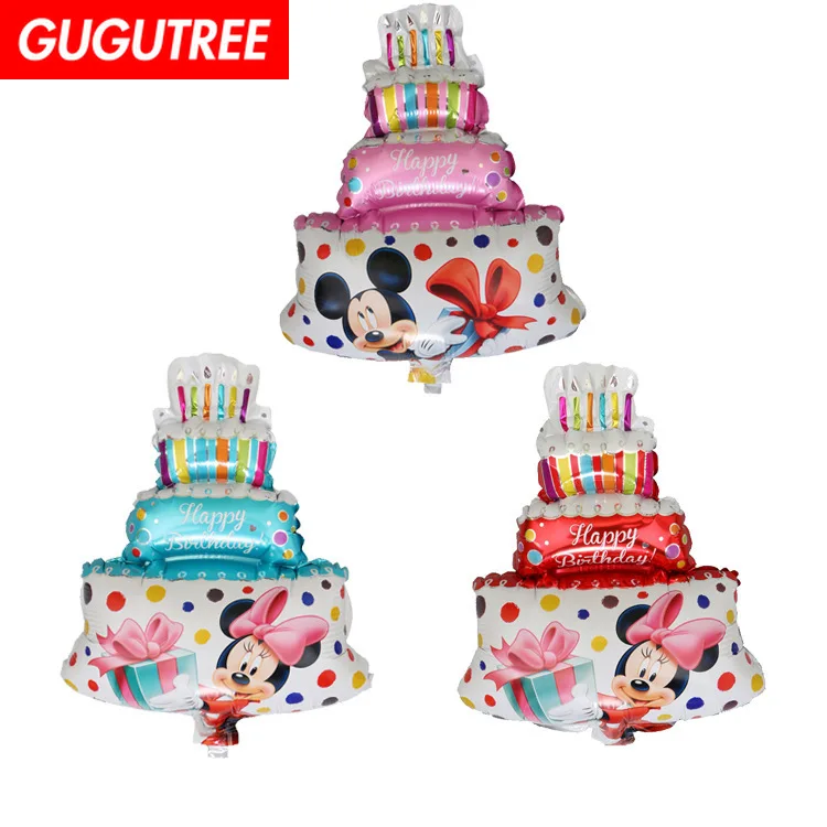 

GUGUTREE PARTY 44x30cm pink red blue mouse cake foil ballon wedding event christmas halloween festival birthday party HY-143