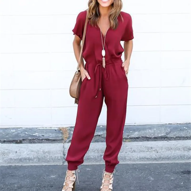 kiki jumpsuit red