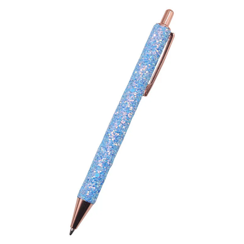 1 шт./лот Роскошные блестящие туфли с украшением в виде кристаллов ручка креативный металлический подпись ручка usb флэш-ручка для подарка офисные канцтовары, шариковая ручка, ручка легко записи - Цвет: 1 pcs blue