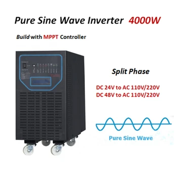 

Pure Sine Wave Inverter Solar Power Inverter 4000/5000/6000W 24V/48V DC to 110V/220VAC Split Phase