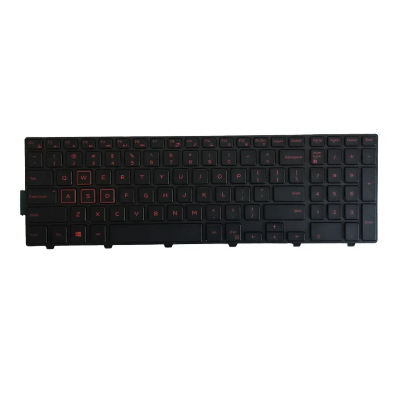 Teclado dos Eua para o Dell 01 com Retroiluminado 490.00h07.0d1d Nsk-lr0sw 1d - Frame 0kpp2c Sn8234 490.00h07.0l01 Sg-63510-xua 0jyp58 - Imagem 2