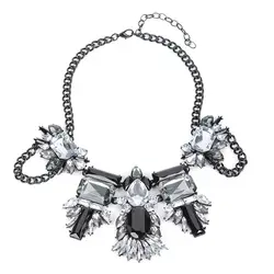 BK Ретро Для женщин колье модные сплава вставки женские ожерелья одежда украсить Jewellery