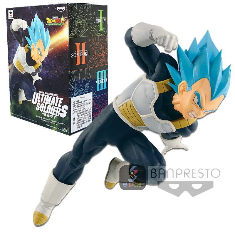 

Original Banpresto Dragon ball Super ULTIMATE SOLDIERS-THE MOVIE III Blue Vegeta Figure Toys Figurals Dolls Brinquedos