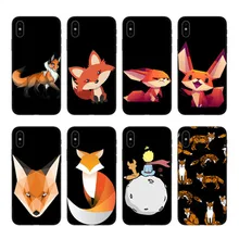 O iphone 6 7 8plus x xr 11 12pro mini max caso coque o sr. raposa com óculos de silicone preto