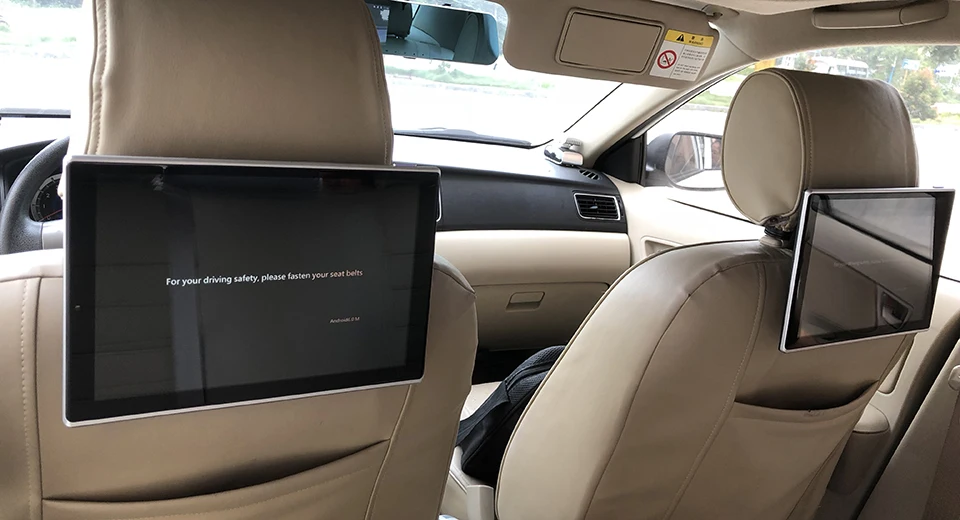 Flash Deal In Car Headrest DVD Player With Wireless Headphones Android Monitor For Jeep Grand Cherokee Auto TV Screen 11.8 inch 2
