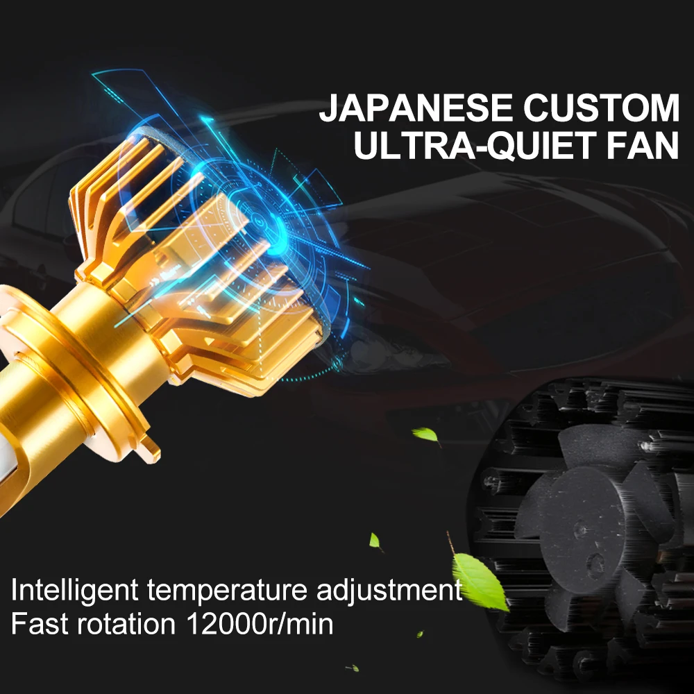 Foxcnsun 2PCS H7 LED H4 Car headlight H1 H3 H11 H7 9005 9006 72W 10000lm Auto Hi Lo Beam H8 H9 HB4 HB3 6500K CANBUS DOB Chip 12V Foxcnsun 2PCS H7 LED H4 Car headlight H1 H3 H11 H7 9005 9006 72W 10000lm Auto Hi Lo Beam H8 H9 HB4 HB3 6500K CANBUS DOB Chip 12V