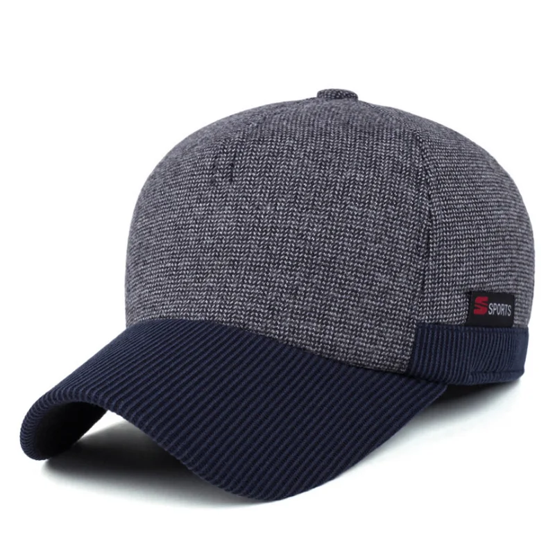 [AETRENDS] тонкая синяя бейсбольная кепка, Мужская кепка с ушками, Мужская кепка s, винтажная армейская бейсбольная кепка для России, скейтборд, Z-3860 - Цвет: Blue