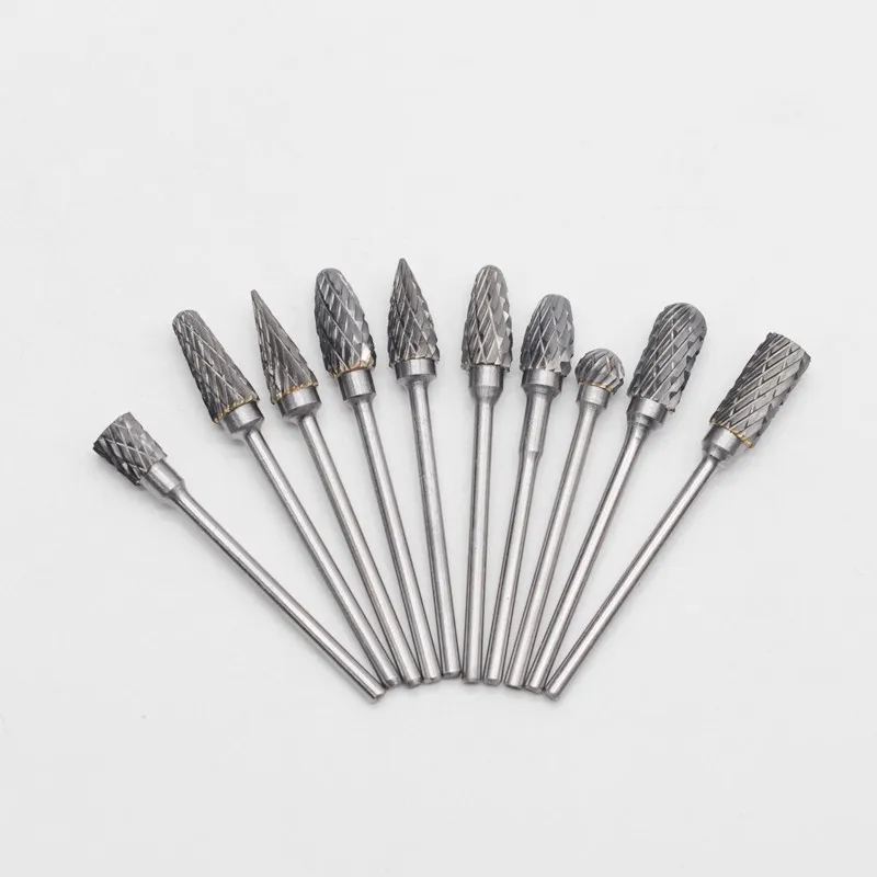 

1Box Steel Carbide Burs 2.35mm For Dental Polishing Teeth Drill Handpiece