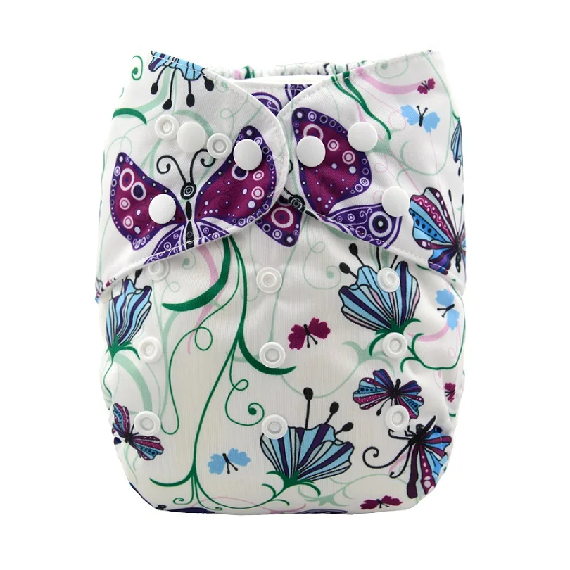 

50pcs per lot Washable ALVA Baby Popular all in one baby cloth diaper