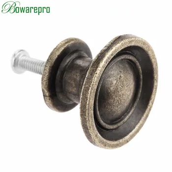 bowarepro Antique Bronze Handle Cabinet Knobs and Handles Kitchen Drawer Cupboard Pull Door Handles Furniture Fittings Home 1PC