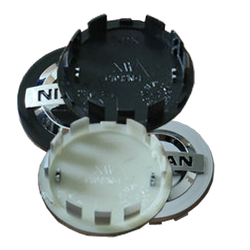 Black Silver 54mm Car Wheel Center Caps Logo Hubs Covers Emblem For