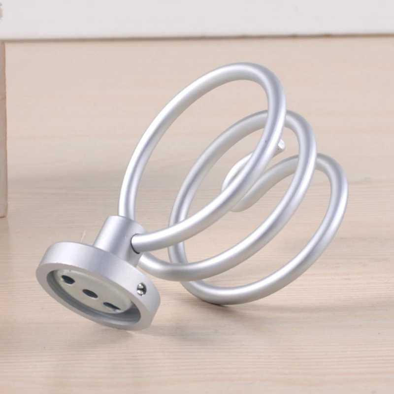 متعددة وظيفة الحمام مجفف شعر حامل الحائط رف الفضاء الألومنيوم للتخزين منظم مجفف معلقة حامل