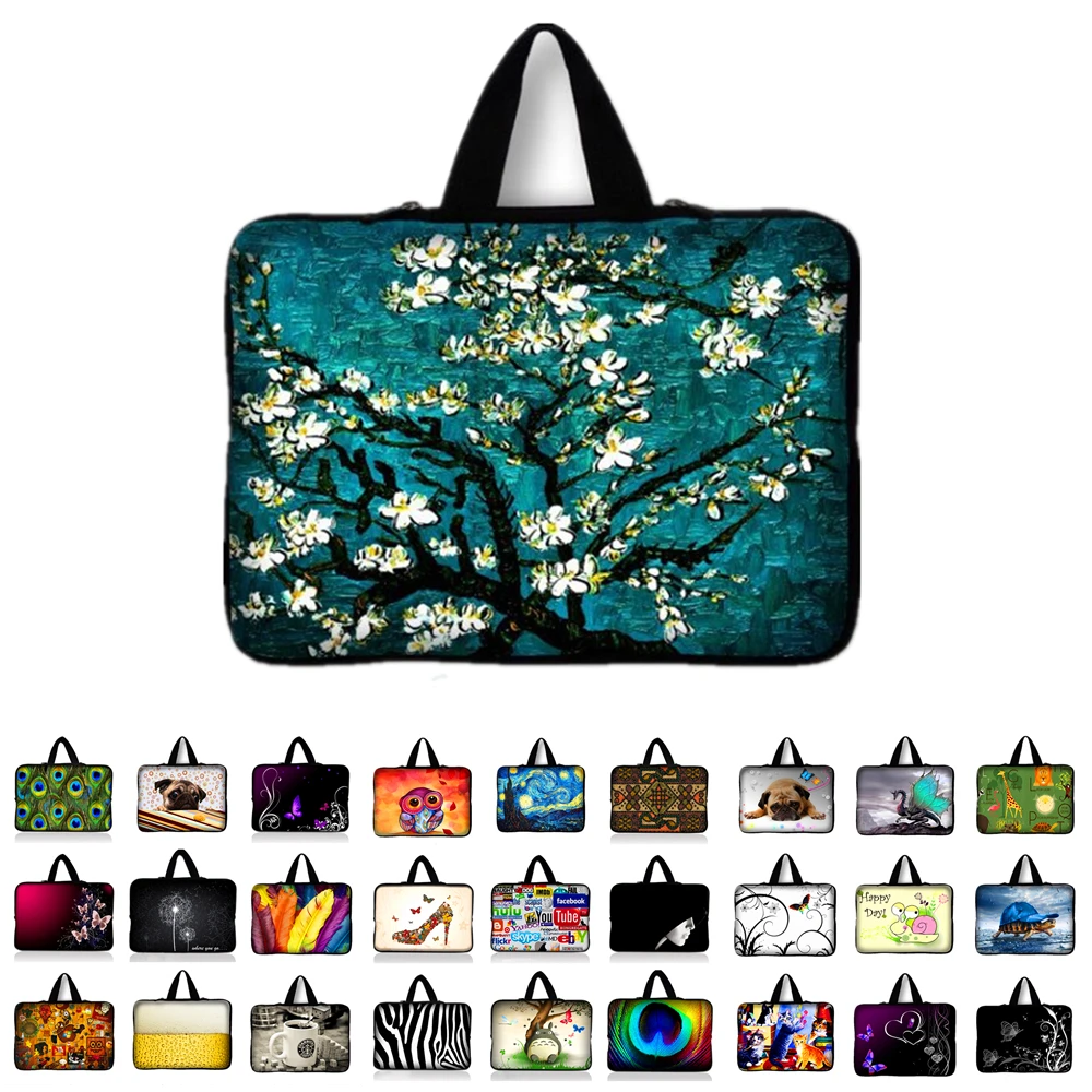 waterproof Van Gogh 10.1 11.6 Laptop Case 15.6 Notebook sleeve 15.4 tablet cover 14.4 computer Bag For macbook air 13.3 bag | Компьютеры и