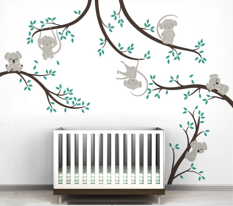 3D Colorful Leaves 4130 Wallpaper Decal Dercor Home Kids Nursery Mural Home