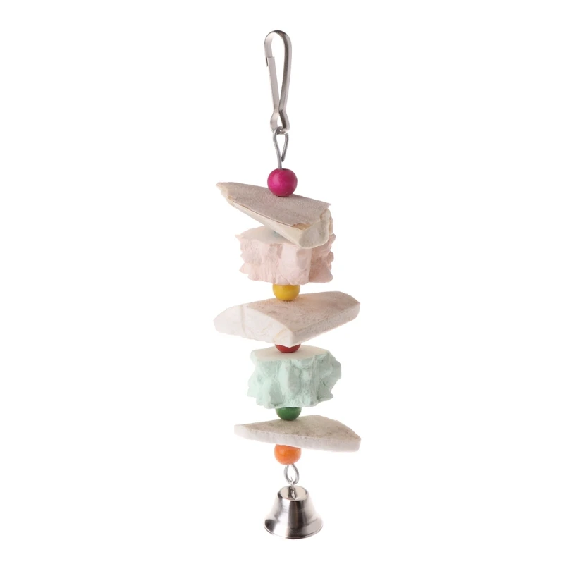 Parrot bird Teeth Care Chew Parrots Minerals stone Sticks Molar Toy hanging pendant supply | Дом и сад