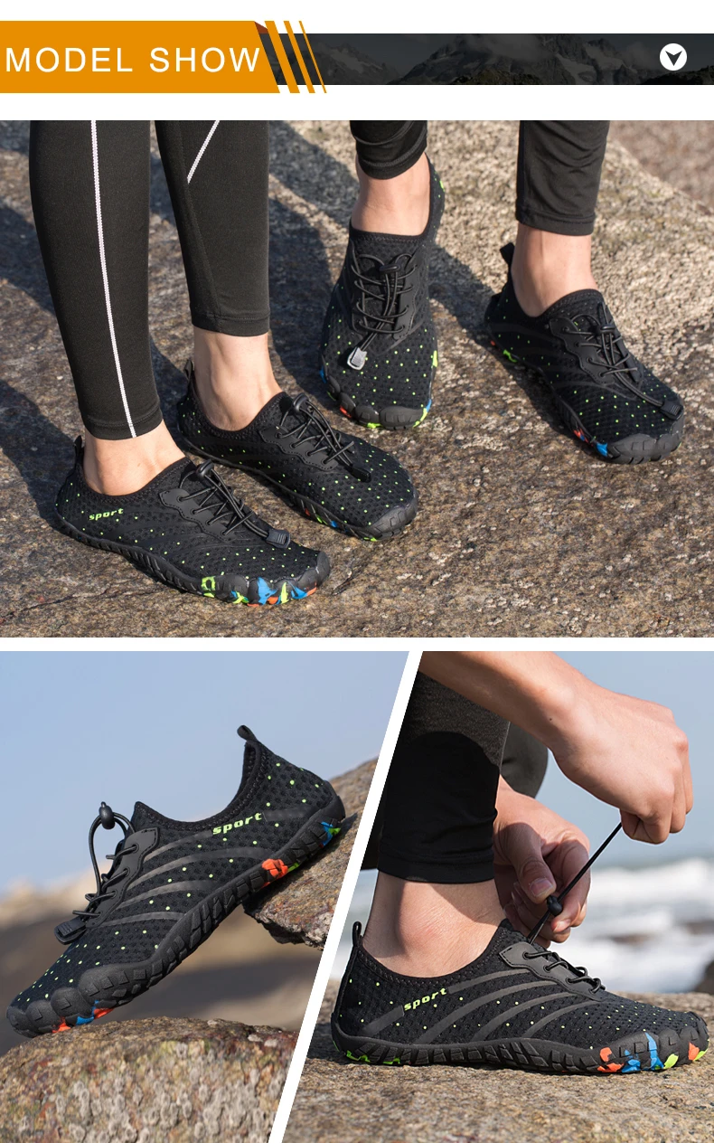 Verão do Aqua Sapatos ao ar Tênis de Água para Mulheres Casais Respirável Sapatos Homens Mulheres Quik-dry Praia Livre - 8 Cheap Sapatos de natação