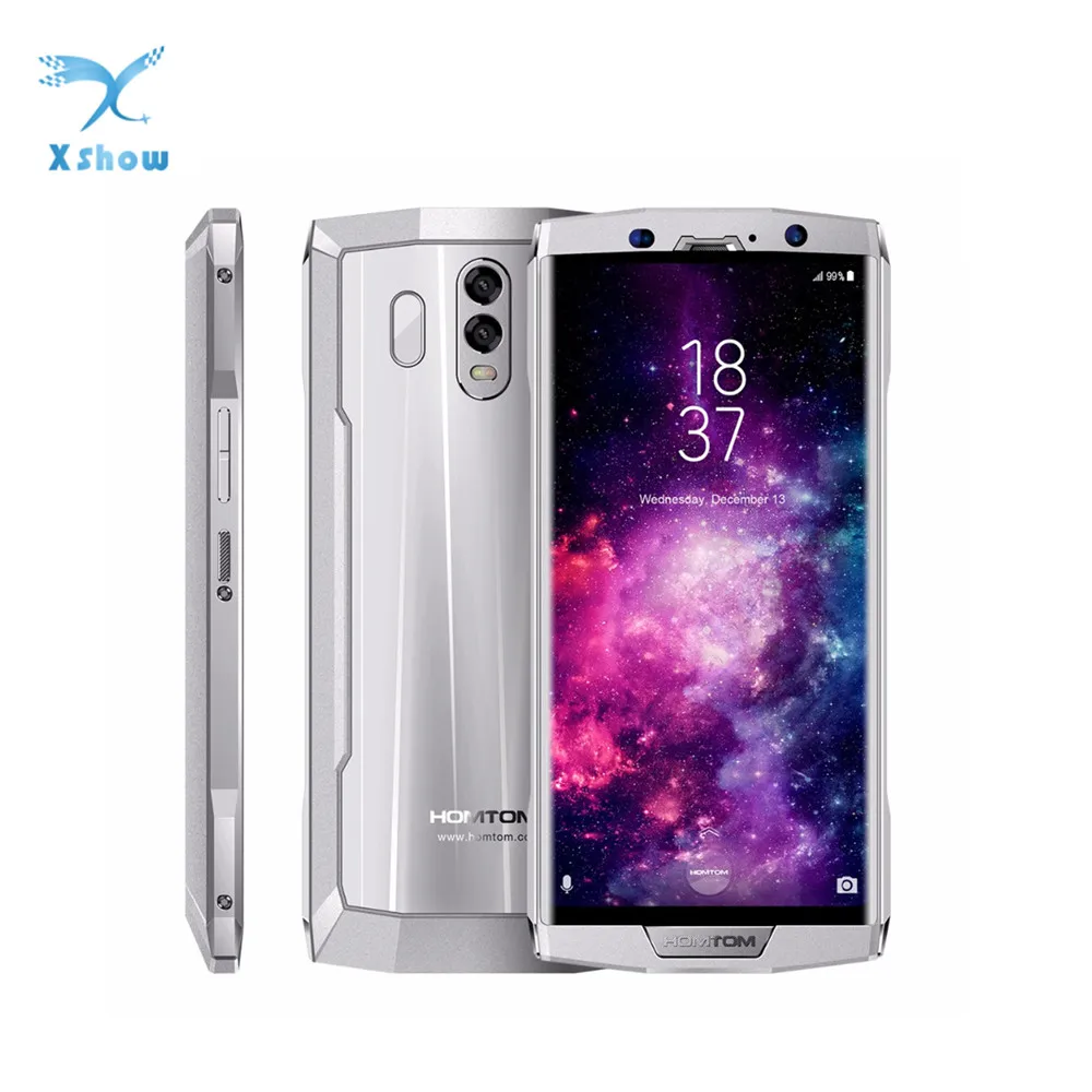 HOMTOM HT70 смартфон 10000 мАч 6 0 &quotHD + 18:9 полный Экран MTK6750T Octa Core android 7 4 Гб 64G двойные