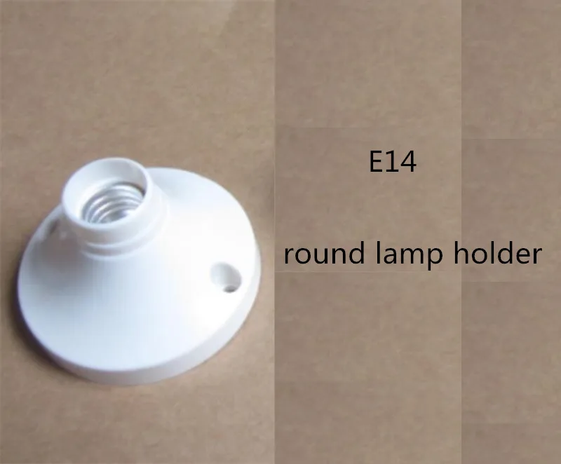 E14 Round lamp holder E14 Square lamp base Surface thread Lampholder