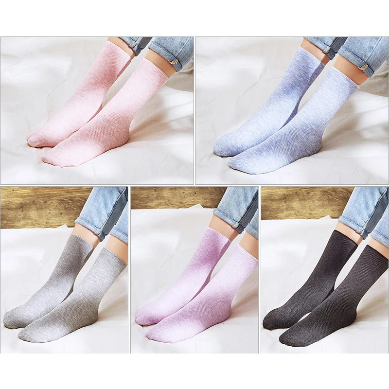 Зимние теплые носки для женщин; плотные теплые зимние носки унисекс; однотонные повседневные женские бесшовное бархатное сапоги; женские носки для сна - Цвет: Color 18