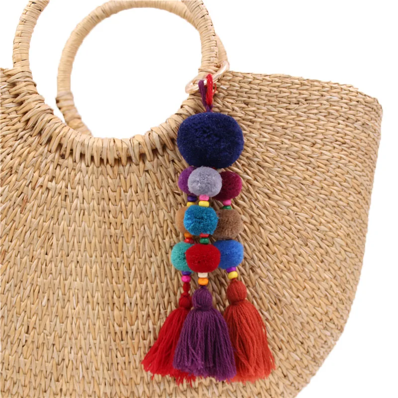 Colorful Tassel Charm DIY For Keychain Bag Women/'s Bag Car Pendant Accessories