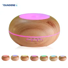 TSUNDERE L Air Humidifier Essential Oil Diffuser LED Aroma Diffuser Lamp Aromatherapy Large Capacity Wood Grain Ultrasonic Aroma