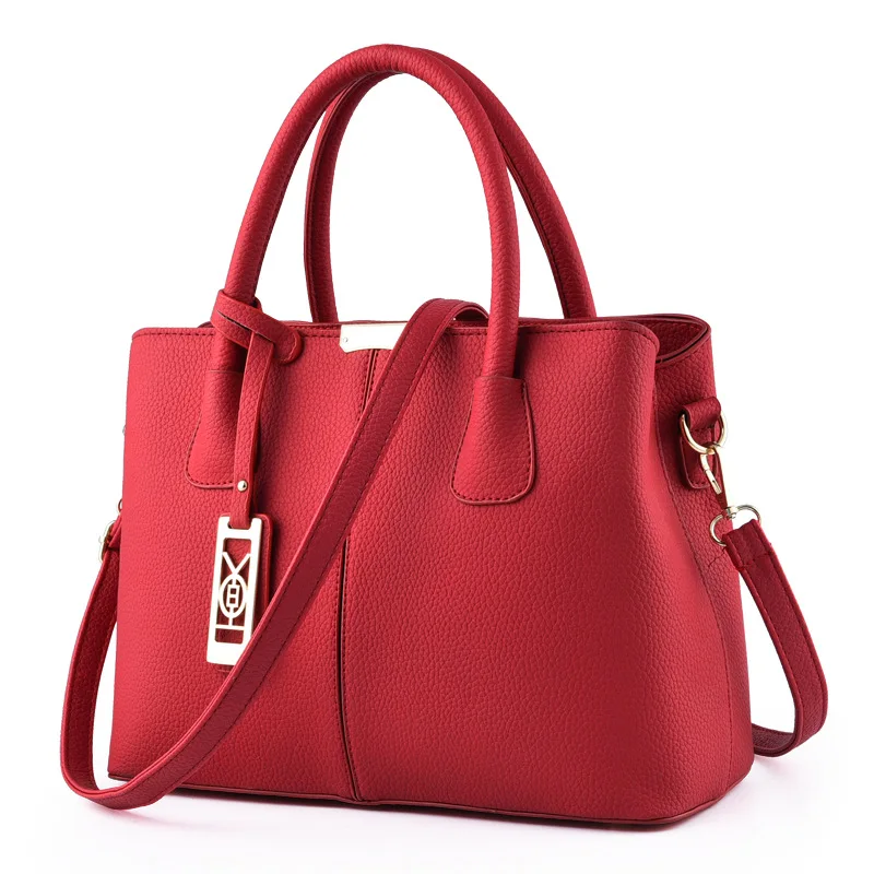 new pu leather shoulder bag women brand business office work handbag