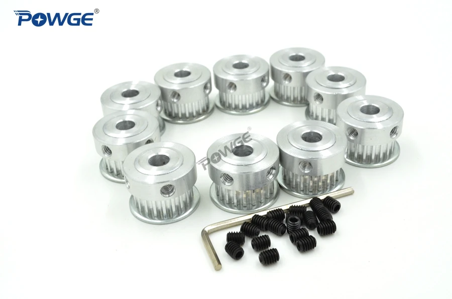 Зубчатый шкив 3 Гт POWGE 10 шт. 20 зубьев отверстие 5/6 35/8 мм для ширины 6 GT3 3MGT 3GT