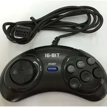 Стиль GENESIS& MEGADRIVE контроллер, 6 кнопочный геймпад