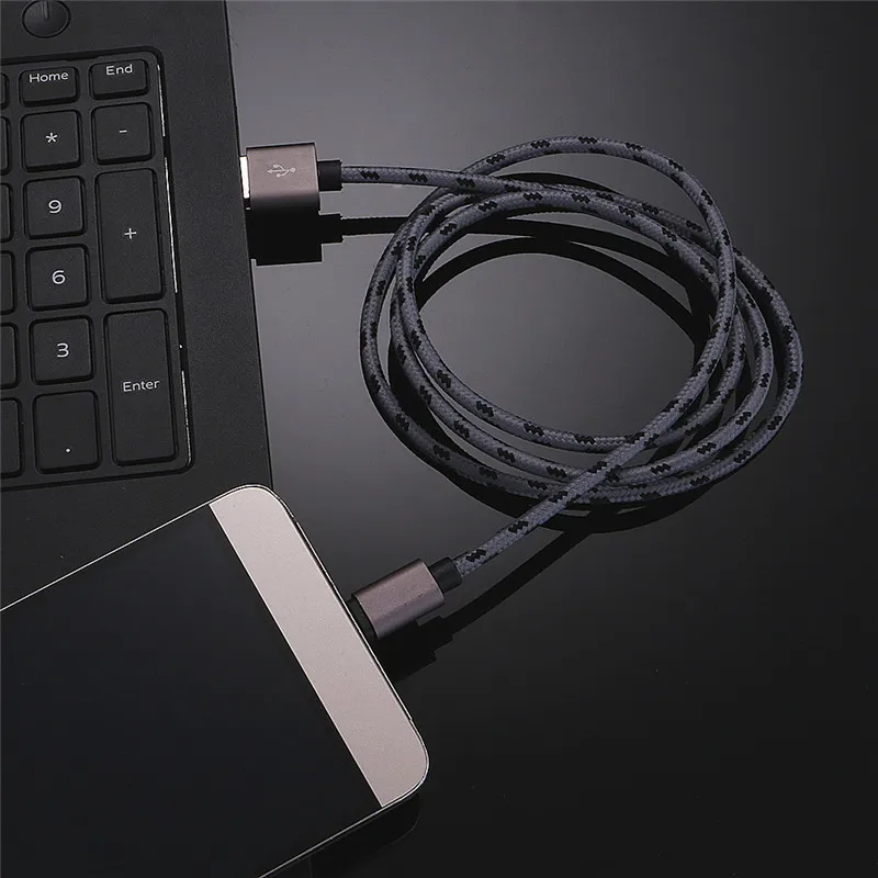 2 м Вязание Micro USB синхронизации данных зарядный кабель для samsung Galaxy S6/S6 mini edge plus Mega для samsung Galaxy Note 5 Edge