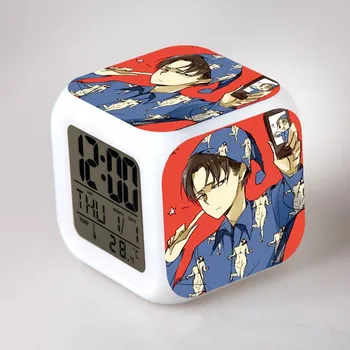 

Japanese Anime Attack on Titan LED 7 Color Flash Digital Alarm Clocks Kids Night Light Bedroom Clock reloj despertador