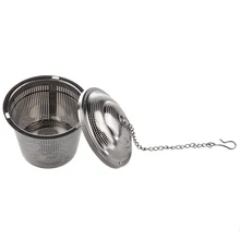 Практичный чай круглое ситечко сетка заварочный фильтр из нержавеющей стали