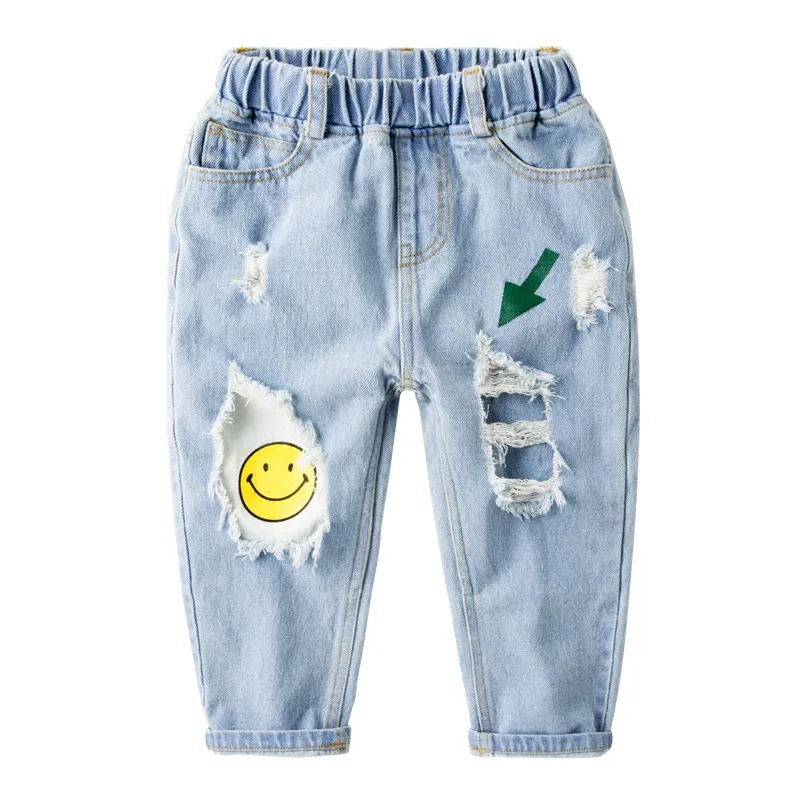 Children Broken Hole Pants Baby Boys Girls Denim Jeans Pants Fashion ...