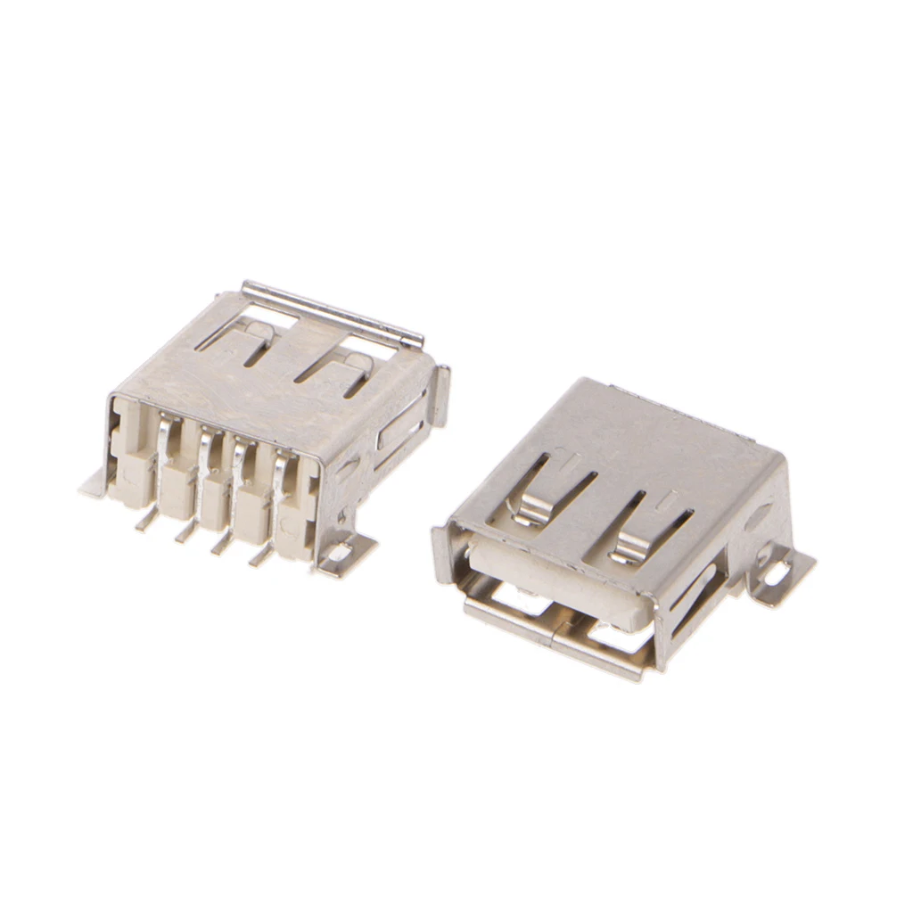 

10Pcs USB Type A 4 Pin Female Connector 180 Degree Socket SMD Surface Mount