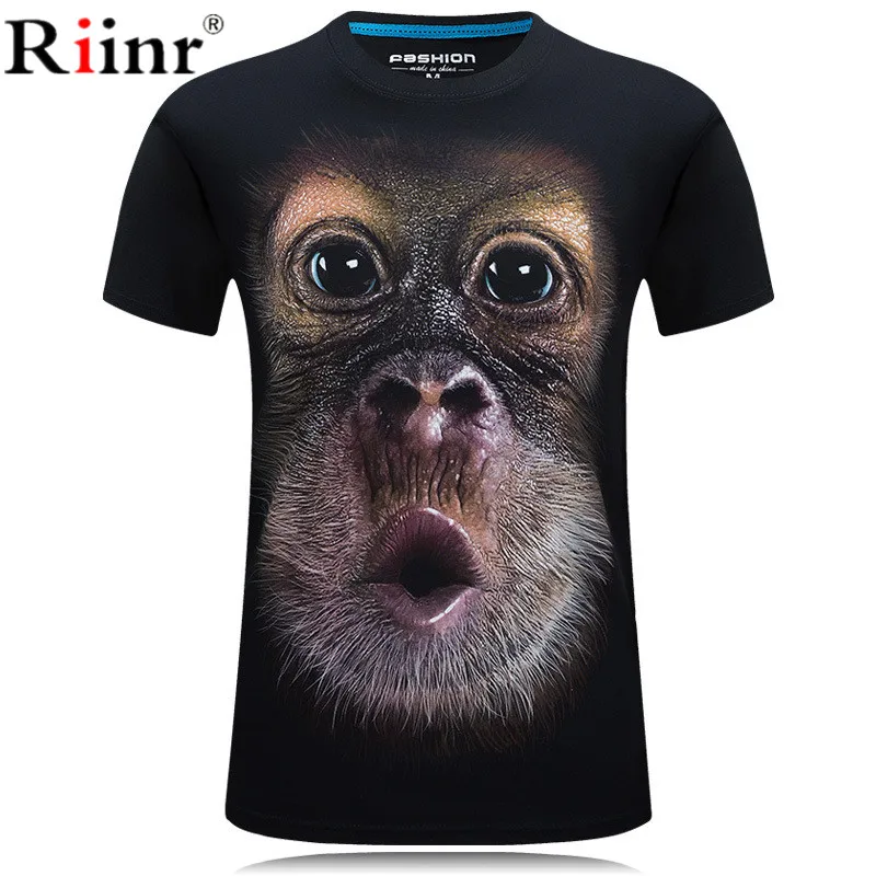 

Mens Fashion 3D Printed T Shirt Homme Novelty Design Animal Tops Brand clothes Casual Short Sleeve O-neck T-shirt Male Tees