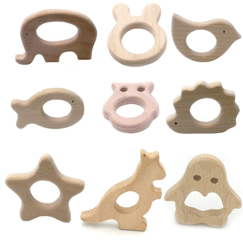 Buy Wooden Teethers 10pc Nature Baby Teething Toy