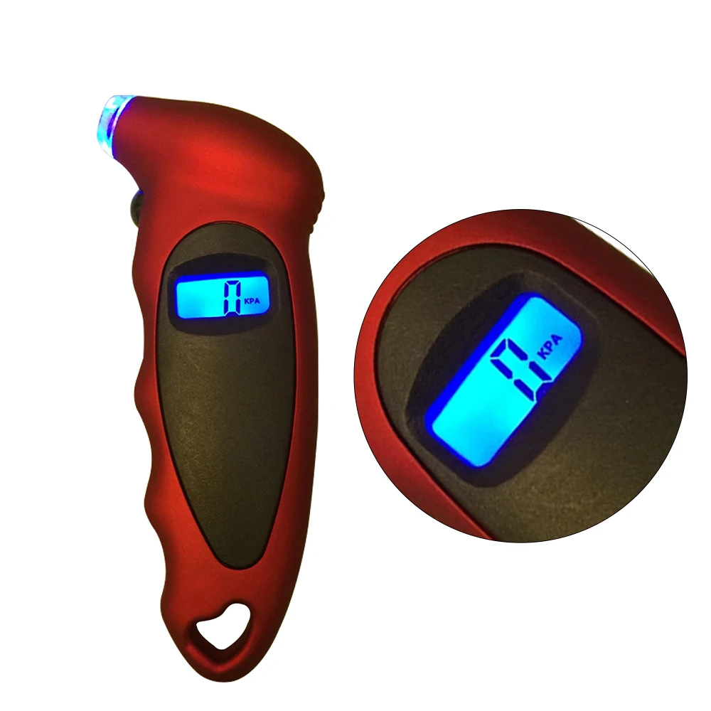 Digital Tire Pressure Gauge Meter Bicycle Bike Car Tire Diagnostic Tool 0-150 PSI Backlight LCD Air Pressure Gauge Tester