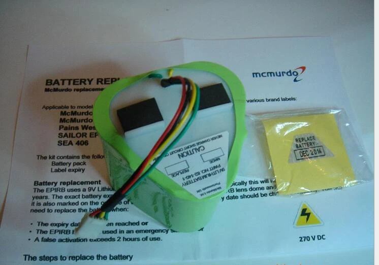 McMurdo E3 EPIRB BATTERY 2 140 1B battery FOR McMurdo E3 EPIRB /Rescue