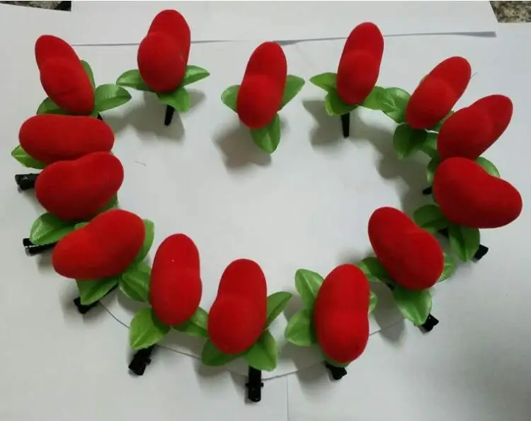 Cute Fashion hair accessories hairpin Toy Flowers Chicks Heart  Butterfly shape elastic hairpin to Princess Baby girl birthday, children's day love gift (12)