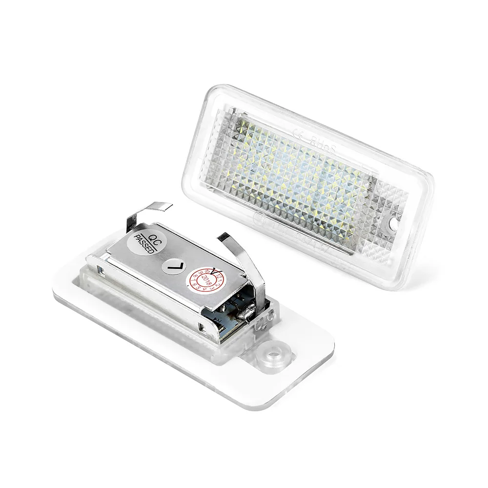 2 шт 12V светодиодный номерной знак светильник лампы для Audi A4 A5 A6 C6 A3 S3 S4 S5 B6 B7 S6 A8 S8 Rs4 Q7 автомобиля Подсветка регистрационного номера