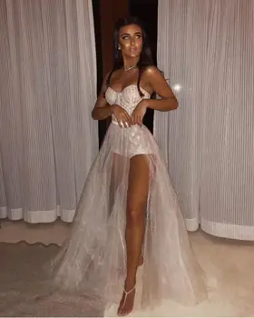 

2019 New Style fashion Evening Party Bandage Dress sexy women Strapless Backless Mesh Slit celebrity body con Dresses wholesale