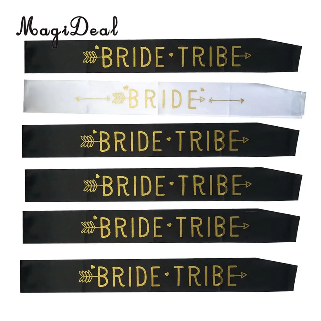 24/set Bride Tribe Sash Hen Bachelorette Party Bridal Shower Accessories