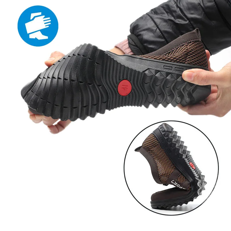 6Kv العازلة أحذية أمان مكافحة ساكنة الصيف تنفس الرجال كهربائي أحذية مريحة تنفس مزيل العرق أحذية عمل