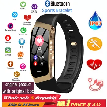 

man Smart bracelet pressure health measurement intelligent pulsometr with fitness smart watch blood Waterproof Wrist band
