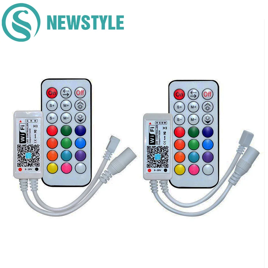 RGB RGBW DC12V мини умный светодиодный контроллер 24 IR WiFi музыкальный пульт