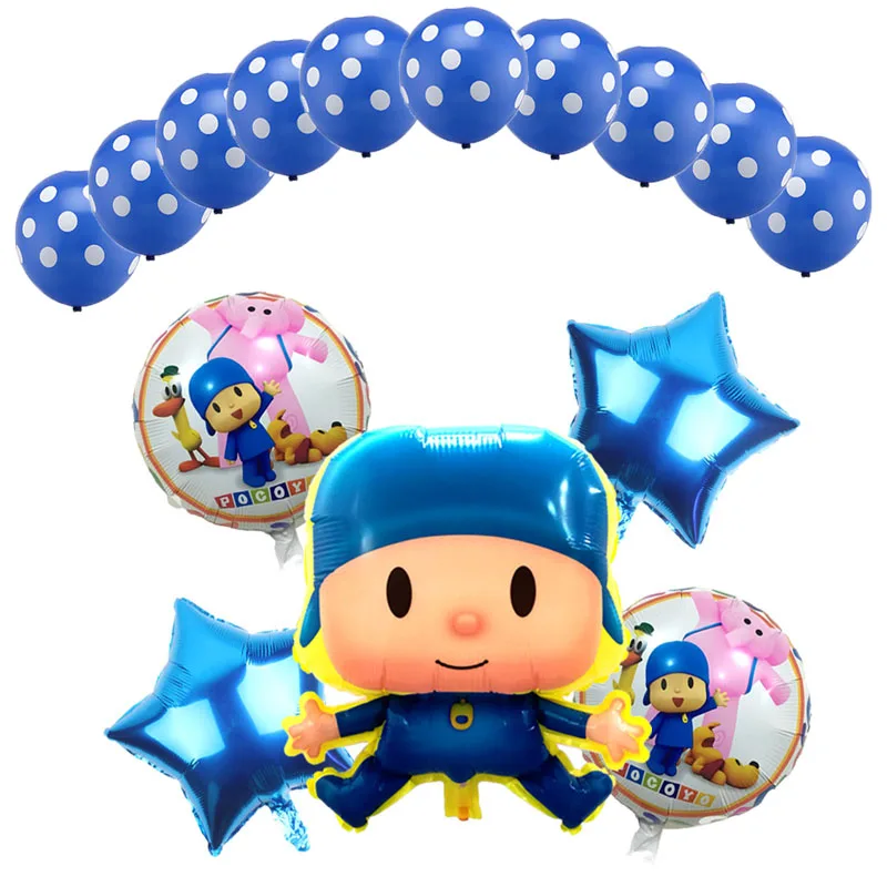 

15pcs/lot Pocoyo Balloon For Birthday Party Wedding Decoration Cartoon Pocoyo Balloons Inflables Toys Boy Festa Baloes Latex set