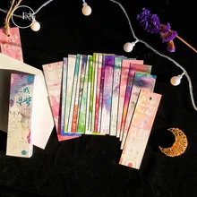 30 шт./упак. kawaii ручной росписью свежий цветок иллюстрация в форме Закладка для книги Бумага мультфильм подарочные канцелярские товары Закладка для книги канцелярские принадлежности