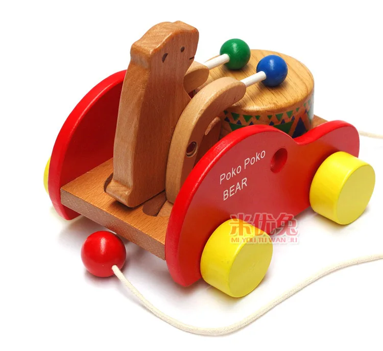 Children's Toy Musical Instrument Cubs beat drums BABY Early Learning creative wooden toys children educational learning toys Children's Toy Musical Instrument Cubs beat drums BABY Early Learning creative wooden toys children educational learning toys