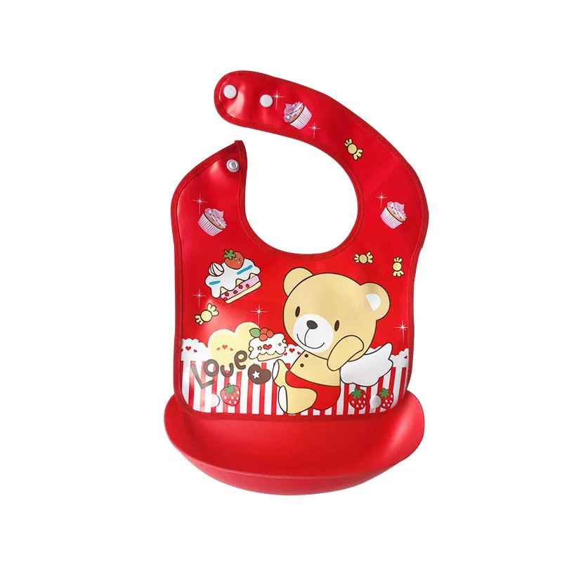

A Of Cloth Removable Waterproof Three-dimensional Bib Imitate Silica Gel Children Baby Bib Saliva A Piece Of Cloth Full Cotton