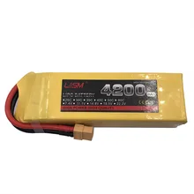 lipo battery 4S 4200mAh 14.8V 40C for RC Car Bike Truck Drone Helicopter Quadcopter Rechargeable 4S 40C 4200mAh 14.8V #20y71
