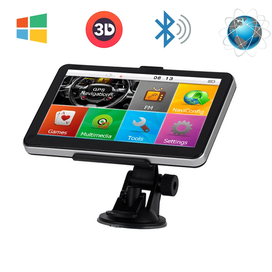 7 font b Car b font Truck GPS Navigation Windows CE 6 0 FM Bluetooth av